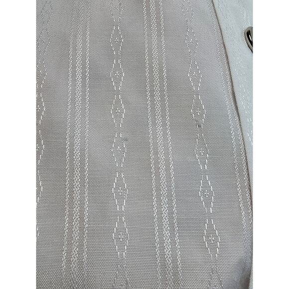 Fly Cattleman Western Pearl Snap Shirt 18.5 Mens XXL 2X Solid White Short Sleeve - Picture 4 of 9